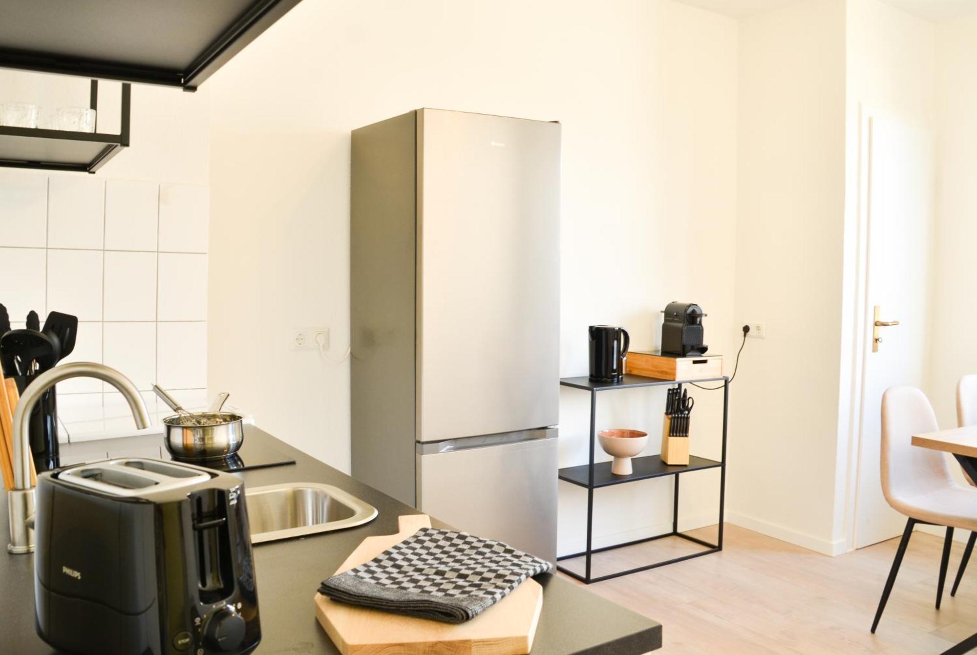 Milpau Bottrop 2 - Modernes Und Zentrales Premium-Apartment Fuer 4 Personen Mit Queensize-Bett Und Einzelbetten - Netflix, Nespresso Und Smart-Tv Kültér fotó